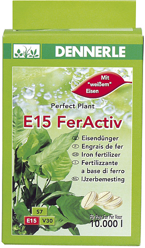 DENNERLE Perfect Plant E15 FerActiv железосодержащее удобрение (для 4000л) 40табл. - Кликните на картинке чтобы закрыть